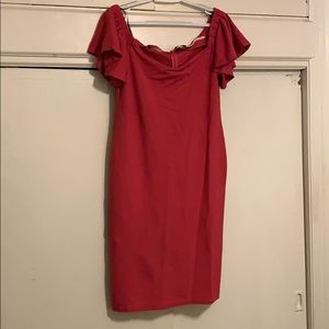 Pink sheath style dress